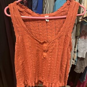 Old Navy Women's Coral Knit Tank Top